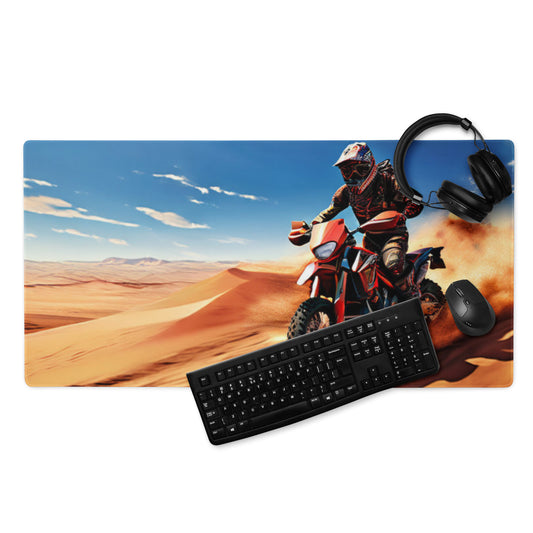 Rally, Dunes, Off Road, Sand, Moto, Gaming mouse pad, 36 x 18 inches