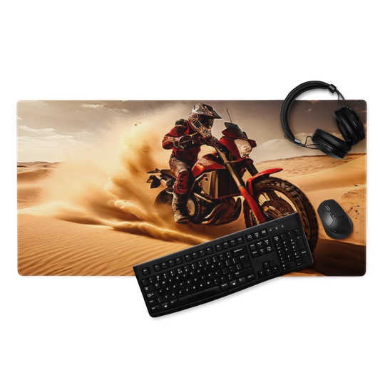 Dunes, Off Road, Moto, Sand, Sandstorm Gaming mouse pad, 36 x 18 inches