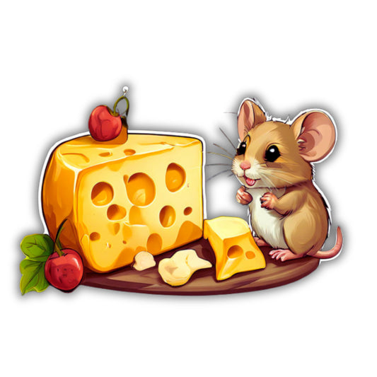 All mice love cheese | Mouse in a Cage | Mice Stickers | Laptop Sticker | Vinyl Sticker | Sticker bundle 6 pcs