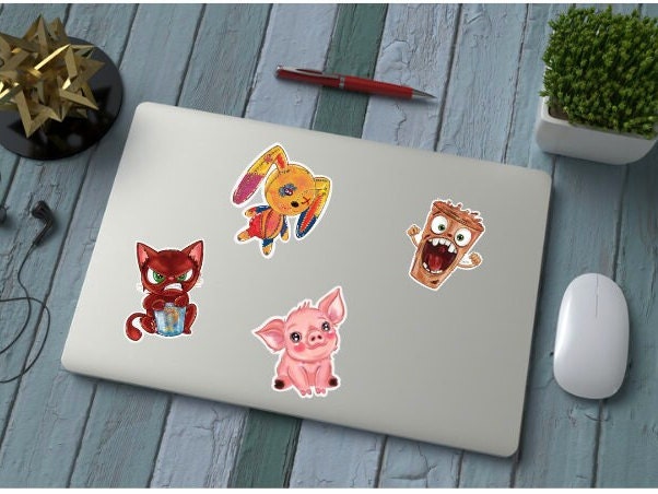 Adorable Stitched Bunny | Rag Doll Cute | Kawaii Sticker | Laptop Sticker | Vinyl Sticker | Cute Premium Sticker